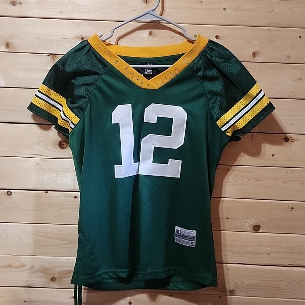 NFL Greenbay Packers Jersey #12 Rodgers Reebok Size Small